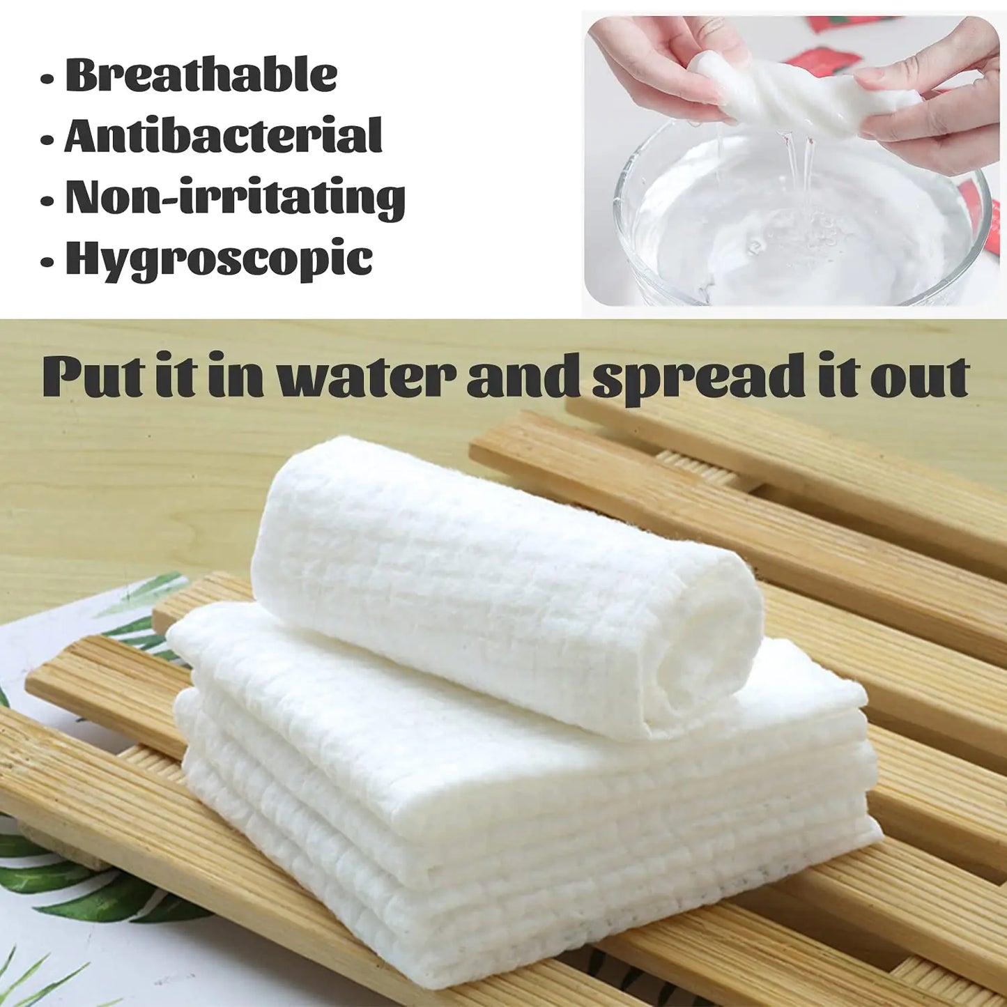 February: Compressed Disposable Face Towels