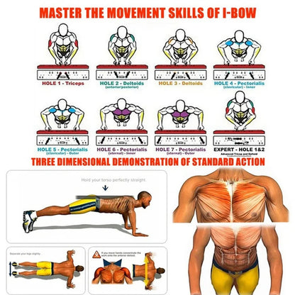 April: Folding Push-up Board Fast muscle Growth