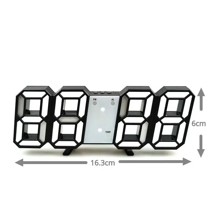 3D LED Digital Alarm Clock