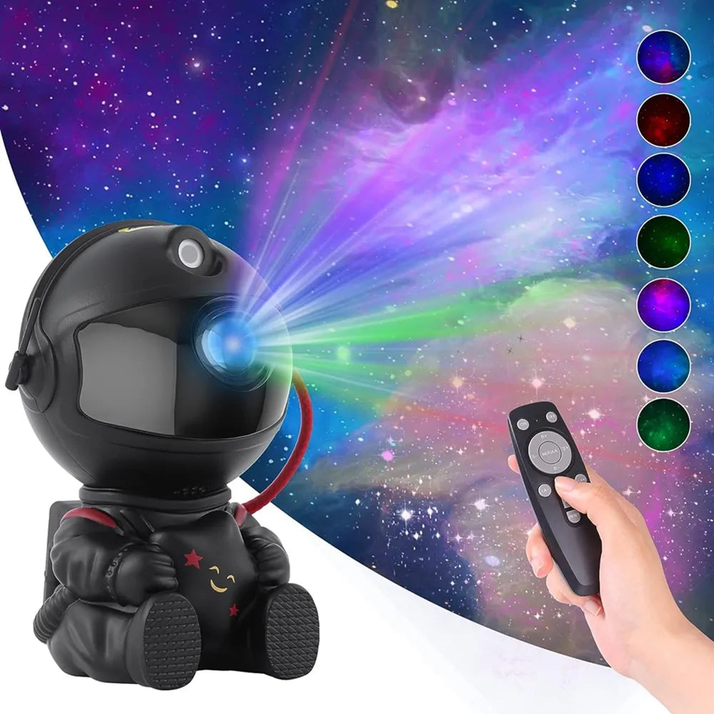 April: Star Projector Galaxy Night Light Astronaut