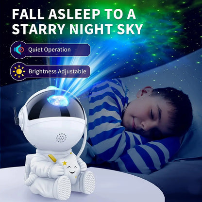 April: Star Projector Galaxy Night Light Astronaut