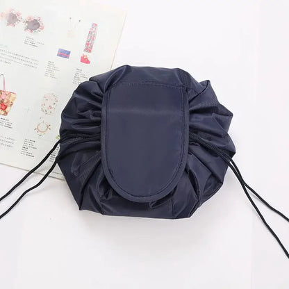 Women's Drawstring Cosmetic Bag, a stylish and practical solution for keeping your makeup and toiletries organized while on the move.